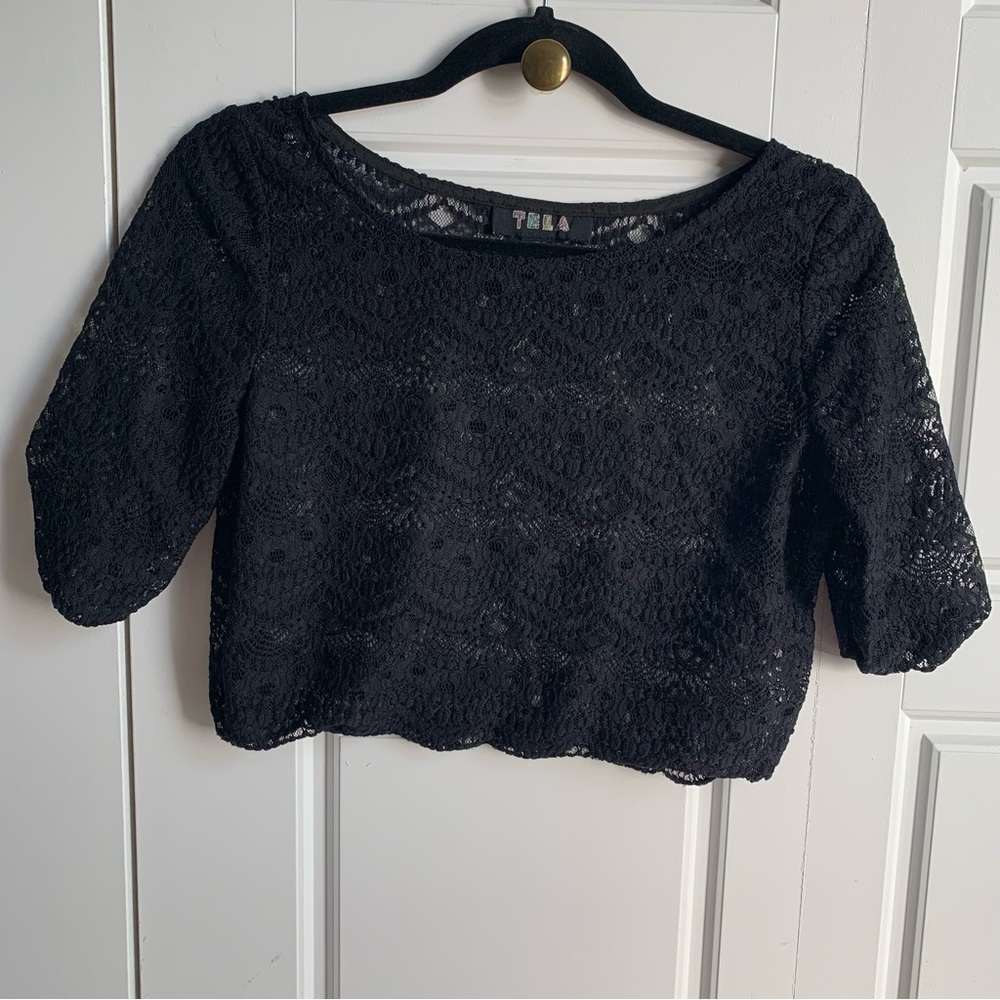 Black lace top
